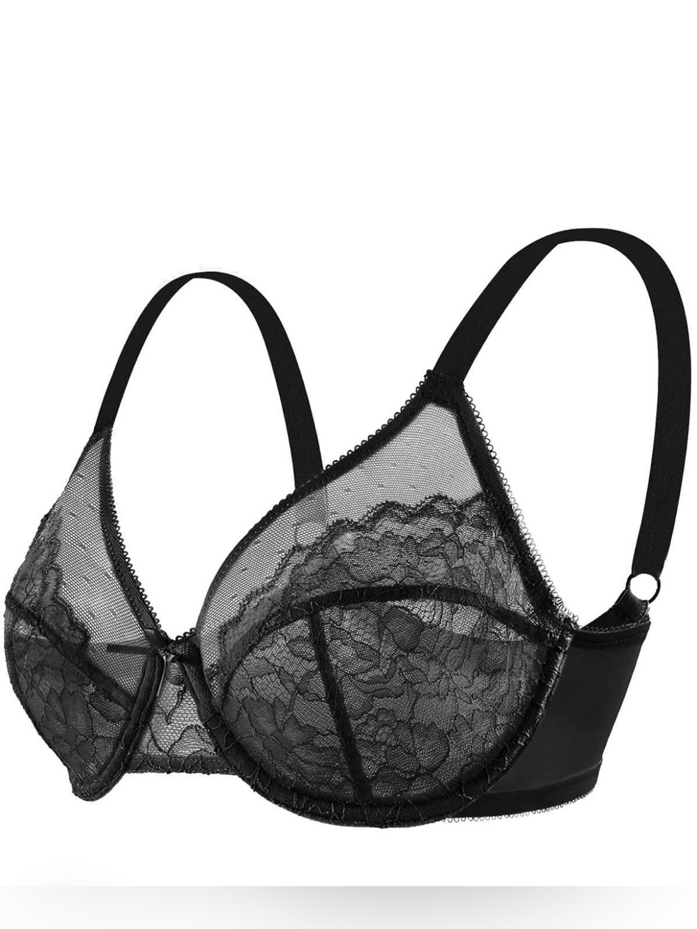 Hsia Elegant Black Lace Bra 38DD